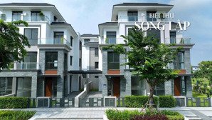 kiệt tác 4 tầng! biệt thự song lập gladia - 276m2 diện tích sử dụng, mặt tiền đường rộng 25m.