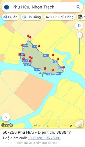 bán đất tại phú hữu, nhơn trạch, đn. dt khủng, giá đầu tư siêu tốt, cơ hội có một không hai