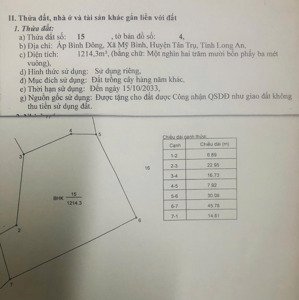 bán thửa đất vườn giá rẻ giảm 15%