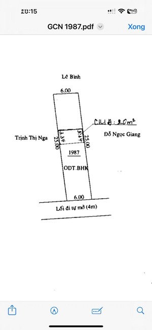 2 lô cần bán gấp, đất 1 sẹc dx 02 vào 50m, dt đẹp 6x25m tc 100m2 (có bán lẻ)