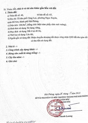 Bán đất Ngọc Xuyên - Đồ Sơn - Hải Phòng