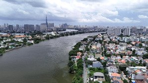 lô đất biệt thự hướng đông nam siêu hiếm mặt tiền sông sài gòn đường 25, hiệp bình chánh,