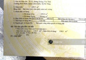 lô đất mặt tiền đường hoàng văn thái, diện tích : 659m2, giá bán : 22 tỷ