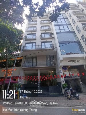 [đầu tư] cho thuê nhà riêng đào tấn 150m x 7 tầng mặt tiền 8m 10 phòng khép kín ~130tr