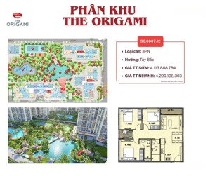 bán nhanh căn 3pn 81m2- origami hàng độc quyền rẻ nhất giỏ hàng chủ đầu tư vinhomes grand park