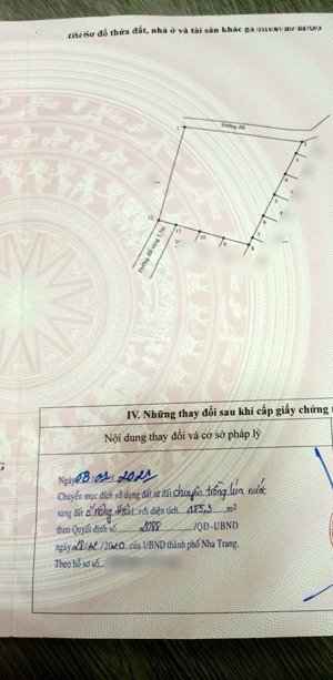 bán đất đường gò ngựa xã vĩnh thạnh tp nha trang. nay thuộc phường tây nha trang