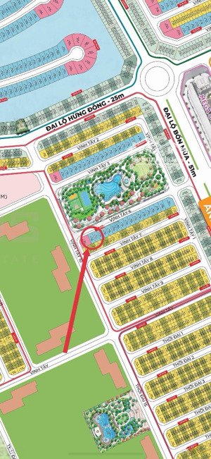 bán biệt thự song lập vịnh tây 136m2 giá 25 tỷ bp, mặt công viên, chung cư vinhomes ocean park 3