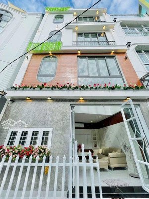 hẻm xe hơi - lê quang định, bình thạnh - nhà xây mới 5 tầng , nở hậu - 3pn, full nội thất