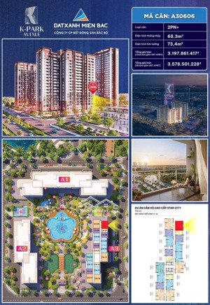 3,1 tỷ ~70m2 căn hộ 2pn+1 giá chỉ bằng căn 2pn. chiết khấu khủng 18% k park vinhomes thanh hoá