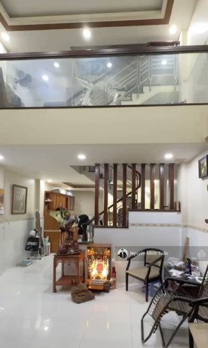 bán nhà hẻm 156 phú thọ hòa, 52m2 (4.5x12 - hậu 4.6m). có 4 tầng đầy đủ nội thất, hẻm an ninh.