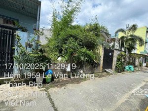 bán đất nền sổ hồng 82,2m hẻm e hỏi giá rẻ tại lê văn lương nhà bè