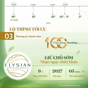 chủ đầu tư bán căn hộ elysian ở thủ đức