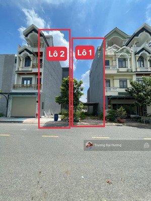 bán 2 lô đất liền kề trục chính d1 kdc phú hồng thịnh 9 p. bình an, tp. dĩ an 5ty2/lo tl