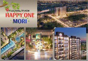 1tỷ3 căn hộ happy one mori - tp. hcm gần aeon mall, booking 25tr tặng 25tr. ck 15%, tặng thêm 100tr