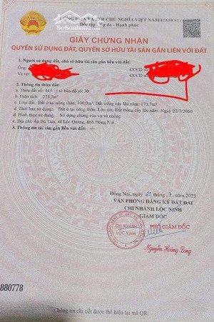 bán đất nền đẹp tại đt 756, lộc quang, lộc ninh, bình phước, 600 triệu, 273.7m2