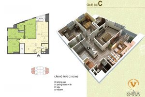 bán cc 3pn, 2wc, 116m2 tại văn phú victoria, hà đông, giá đầu tư