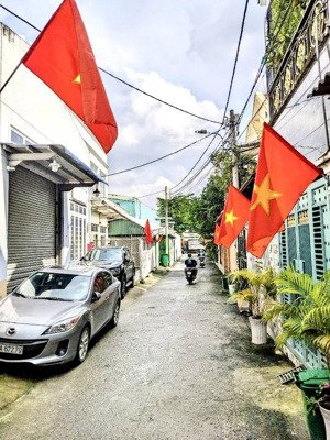 hiếm !!! nhà 1 trệt 1 lửng hẻm xe tải tới nhà đường lê văn khương, p.tân thới hiệp, q.12, dt 81,3m