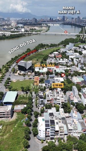 bán lô lê hy cát - 100m2, cách sông 50m, nam việt á vị trí vip