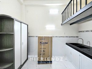 phòng mới xây có tháng máy, máy giặt, tủ lạnh, sân thượng, nệm, tất cả đồ mới, cách aeon 1km