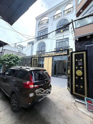 bán nhà đẹp 4 tầng, gần phan huy ích, gò vấp - sân vườn 25m, xe hơi ngủ trong nhà