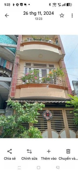 bán nhà dt 42m2 hẻm xe hơi trường chinh, 1t3l, 4pn2wc