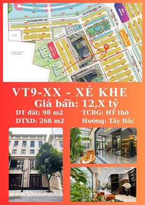 bán biệt thự liền kề 98m2 tại vinhomes ocean park 3, giá cực rẻ 12,3 tỷ