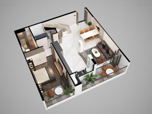 căn 2pn giá 4tỷ2 bao gồm vat. tầng cao view đẹp, giá tốt nhất dự án.