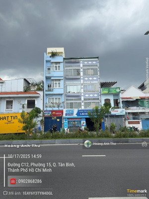 bán nhà mt 68 đường c12 ngay nguyễn đức thuận, p13 tân bình gần ga t3 dt 8x20 - nhà 5 tầng