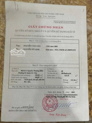 bán căn villa nằm vị trí nghĩ dưỡng đường nguyễn thượng hiền, tiện làm nhà ở, văn phòng công ty.