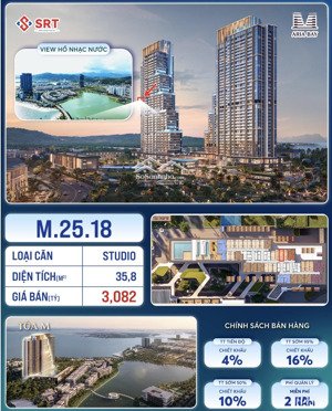 bán căn hộ chung cư tại aria bay tower, 2,609 tỷ, 35,8m2, view đẹp, giá ưu đãi, hạ long, qn