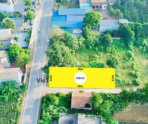 bán lô góc 246m2 mặt đường nhựa kinh doanh buôn bán sầm uất gần đại học quốc gia và cnc hoà lạc