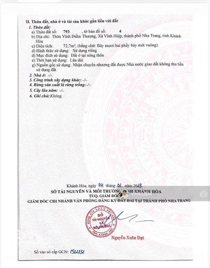 bán đất gần đường d30 và ngã tư 23/10
-------
diện tích : 72m2 ngang 5m
hướng : tây bắc