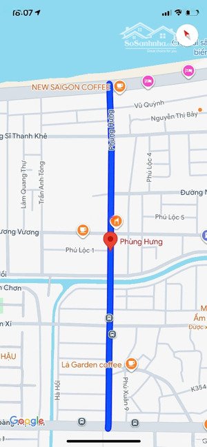 bán gấp đất mt đường 10m5 phùng hưng - thông biển, 100m2, 8.25 tỷ tl