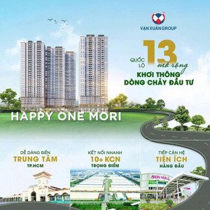 căn hộ 1pn giá tốt tại happy one mori, 2,05 triệu, 53m2, bình dương