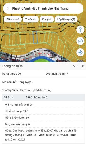 lô đất hai mặt tiền hẻm ô tô gần chợ vĩnh hải nha trang (ra biển 1,3km)