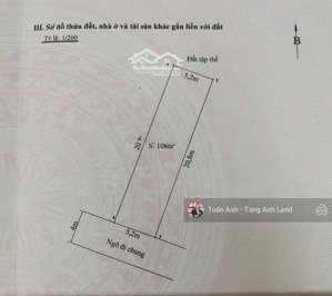 bán lô 2 mặt thoáng: 108m2 đất cạnh tđc thiên đường, giữa ngô gia tự - bùi viện