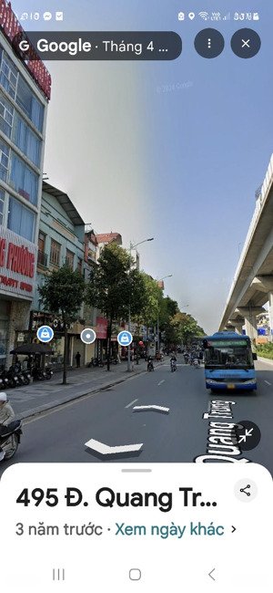 bán nhà mặt đường quang trung, hà đông. dt 80m2 nhà 5 tầng. mặt tiền 4.2m. 2 mặt phố giá bán 38 ty