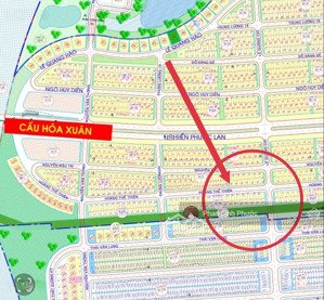 bán lô đất đẹp đường hoàng thế thiện - đảo 1 hòa xuân