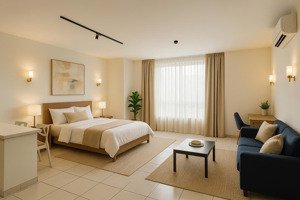 cho thuê căn hộ dịch vụ tiện nghi 56m2 full nội thất tại thủ dầu một, bình dương