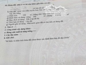 hàng đẹp! lô đất mặt tiền đường thành vinh 3, sơn trà