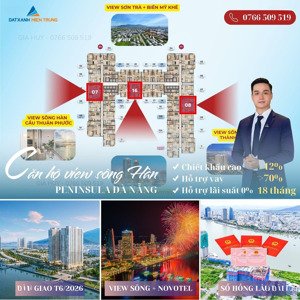 độc quyền 3 căn 2pn view sông peninsula, bàn giao t6/2026, sở hữu lâu dài cơ hội đầu tư sinh lời!