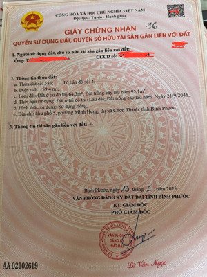 chính chủ cần bán lô đất đẹp tại minh hưng giá chỉ 395 triệu, giá cần bán gấp trong tháng