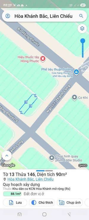 bán đất hồng phước 5, 3,35 tỷ, 90m2, giá tốt, uy tín tại liên chiểu, đà nẵng