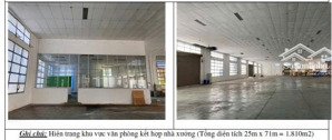 cho thuê văn phòng kết hợp kho xưởng 1.810m² tại kcn đông xuyên tp. vũng tàu