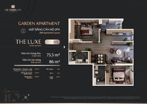 căn hộ 2 phòng ngủ rẻ nhất dự án the matrix one