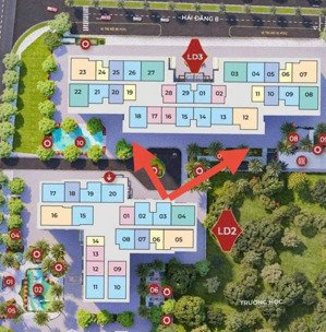 bán căn 2pn 63m2 giá 4,330 tỷ phân khu ld2, hướng đông bắc giá tốt nhất khu