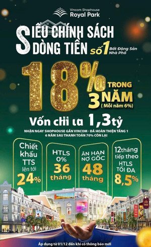 bán shophouse vinhomes quảng trị dự án royal park city (căn hg03 - 33 áp góc, vị trí vàng)