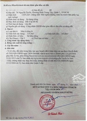 ngân hàng thanh lý bán 3 tài sản mặt tiền đường nguyễn tuyển, p. bình trưng, tphcm (quận 2 cũ)