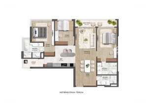 vị trí vàng mặt đường phạm văn đồng căn 3 phòng ngủ jade square, vốn ban đầu 8 tỷ