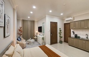 cho thuê studio view công viên gia định trang bị full nội thất cao cấp mới hoàn thiện